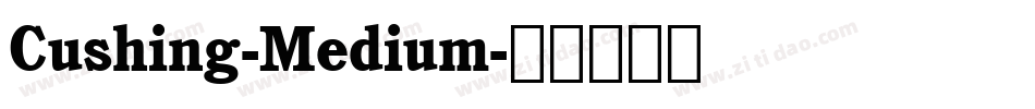 Cushing-Medium字体转换