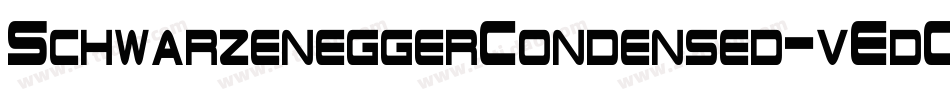 SchwarzeneggerCondensed-vEdO字体转换