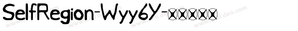 SelfRegion-Wyy6Y字体转换