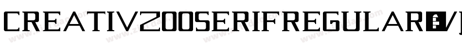 CreativzooSerifRegular-vJGD字体转换