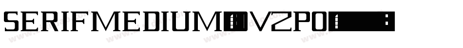 SerifMedium-OVZPO字体转换