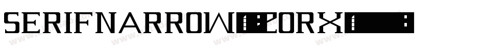 SerifNarrow-3zOrX字体转换