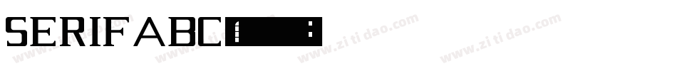 Serifabc字体转换