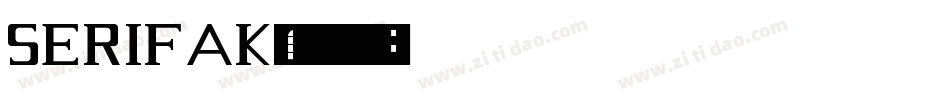 Serifak字体转换