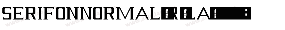 SerifonNormal-R9lA字体转换