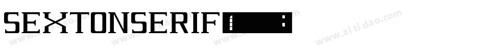 SextonSerif字体转换