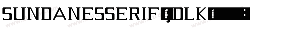 SundanesSerif-JdlK字体转换