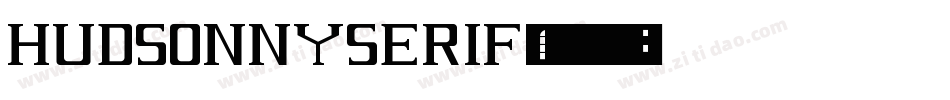hudsonnyserif字体转换