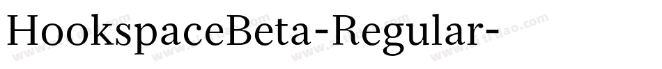 HookspaceBeta-Regular字体转换