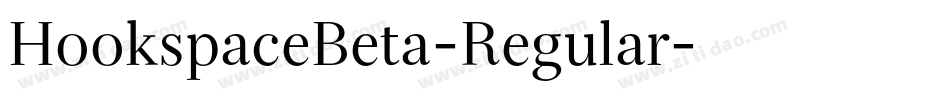 HookspaceBeta-Regular字体转换