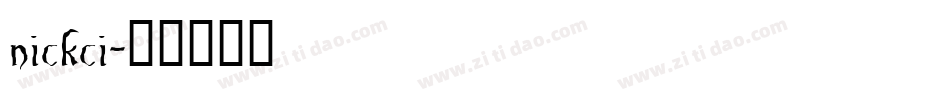 nickci字体转换