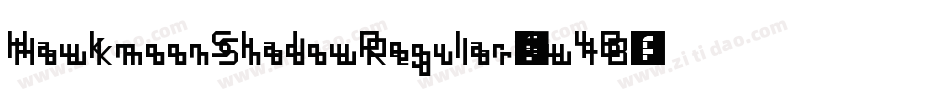 HawkmoonShadowRegular-Bw4B字体转换