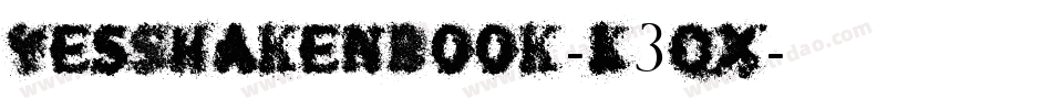 YesShakenBook-K3qX字体转换