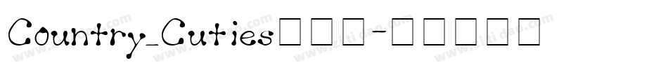 Country_Cuties转换器字体转换