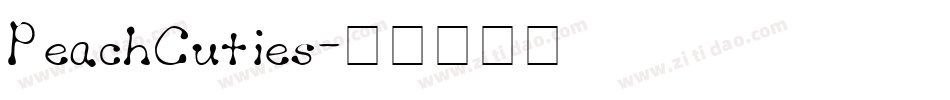 PeachCuties字体转换