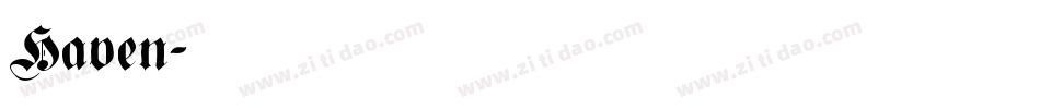 Haven字体转换