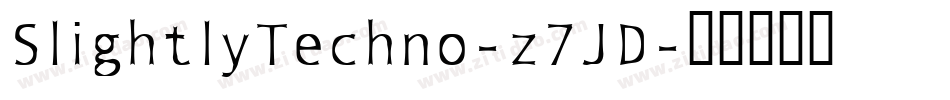 SlightlyTechno-z7JD字体转换
