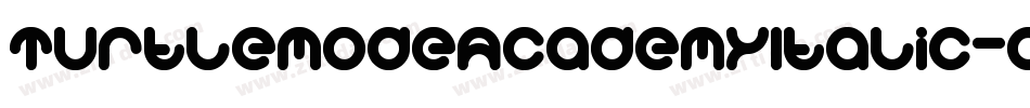 TurtleModeAcademyItalic-axPGx字体转换