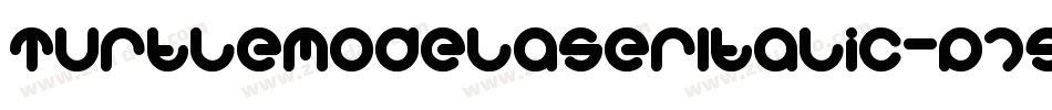 TurtleModeLaserItalic-p796R字体转换