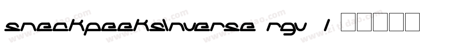 SneakPeeksInverse-rgv2L字体转换