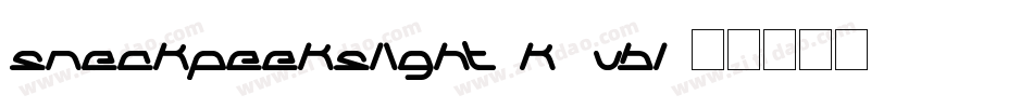 SneakPeeksLight-K7VBl字体转换