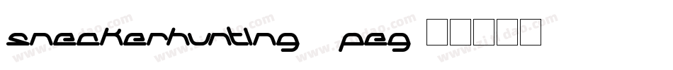 Sneakerhunting-5PEG字体转换