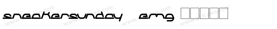 Sneakersunday-1emg字体转换