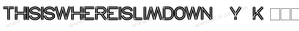 ThisIsWhereISlimDown-2Y4K字体转换