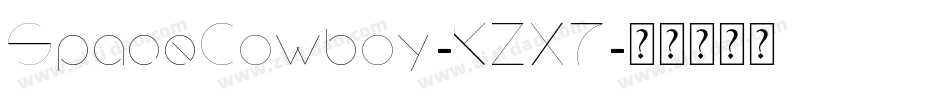 SpaceCowboy-KZX7字体转换