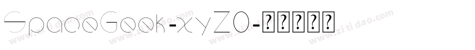 SpaceGeek-xyZ0字体转换