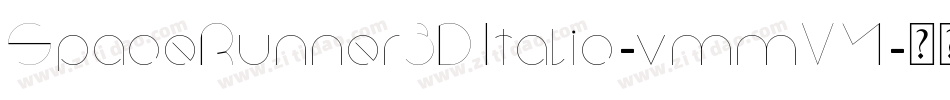 SpaceRunner3DItalic-vmmVM字体转换