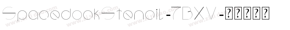 SpacedockStencil-7BXV字体转换
