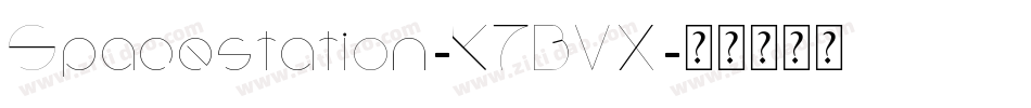 Spacestation-K7BVX字体转换