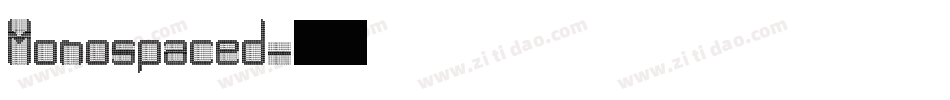 Monospaced字体转换