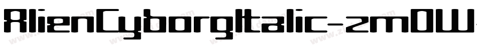 AlienCyborgItalic-2mOW字体转换