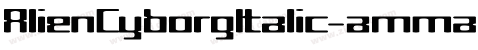 AlienCyborgItalic-amma字体转换