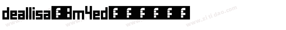 Deallisa-8M4eD字体转换