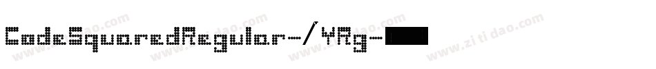 CodeSquaredRegular-AYRg字体转换