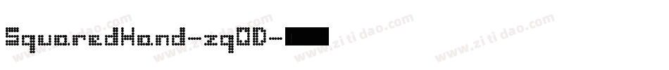SquaredHand-zqOD字体转换