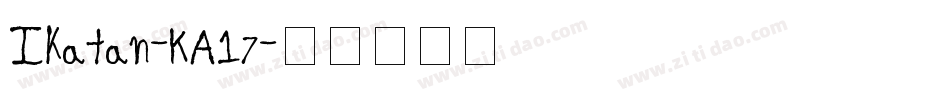 Ikatan-KA17字体转换