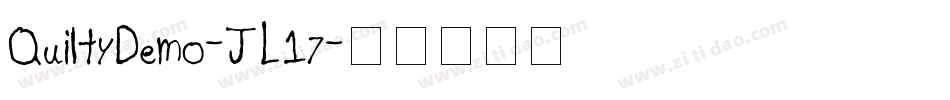 QuiltyDemo-JL17字体转换