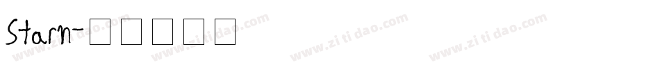 Starn字体转换