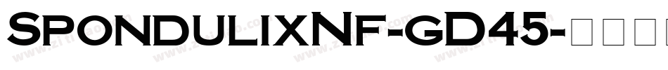 SpondulixNf-gD45字体转换