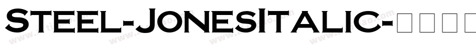 Steel-JonesItalic字体转换