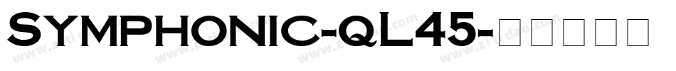 Symphonic-qL45字体转换