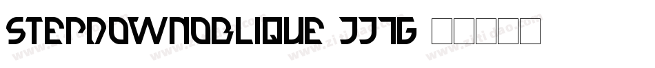 StepDownOblique-jJ7G字体转换
