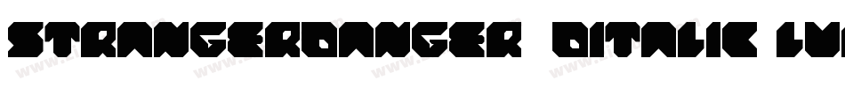 StrangerDanger3DItalic-lvLZ字体转换