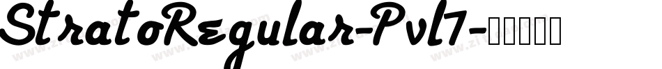 StratoRegular-Pvl7字体转换