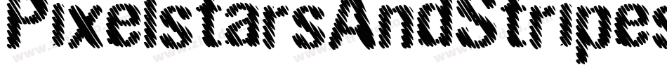 PixelstarsAndStripesRegular-jWOO字体转换