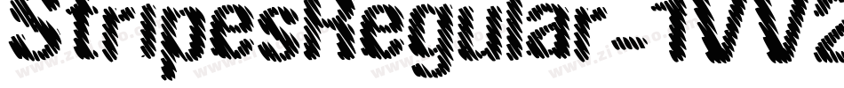 StripesRegular-1VV2字体转换